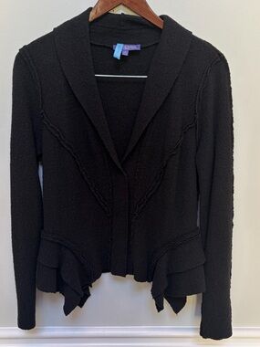 Vivienne Tam Fitted Black Wool/Viscose Jacket Size 8